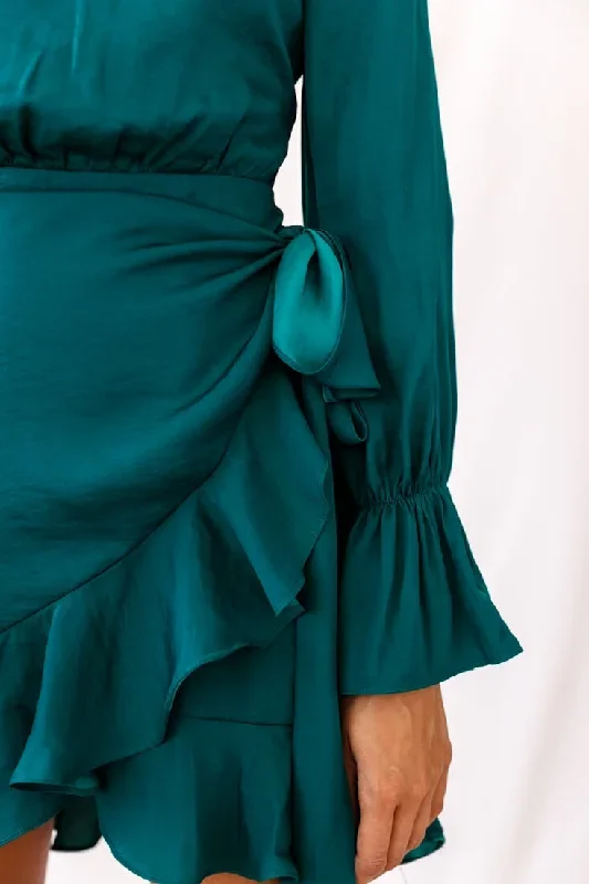 darla-long-sleeve-satin-dress-forest-green