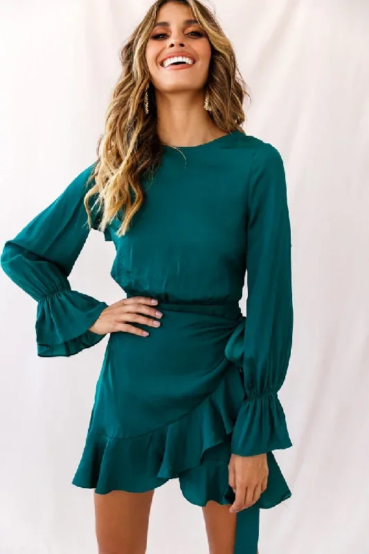 darla-long-sleeve-satin-dress-forest-green