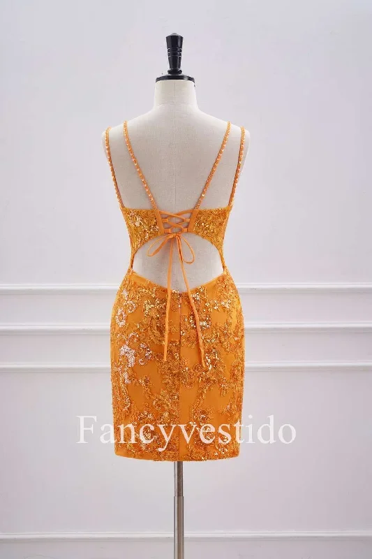 double-straps-orange-sequin-appliques-short-homecoming-dress