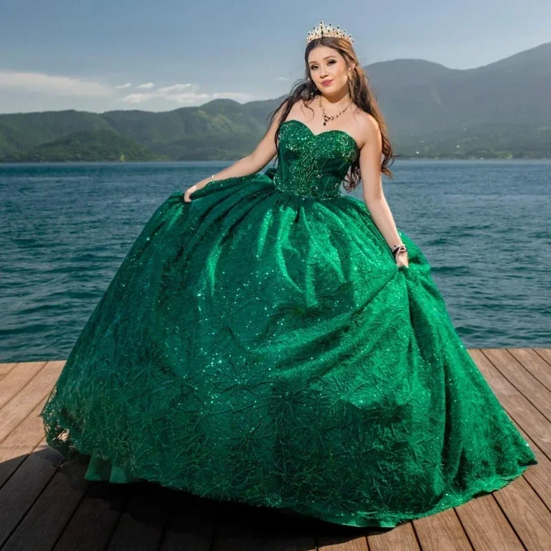 emerald-green-shiny-sweetheart-quinceanera-dresses-for-sweet-15-year-sexy-off-the-shoulder-puffy-ball-gown-lace-beads-princess