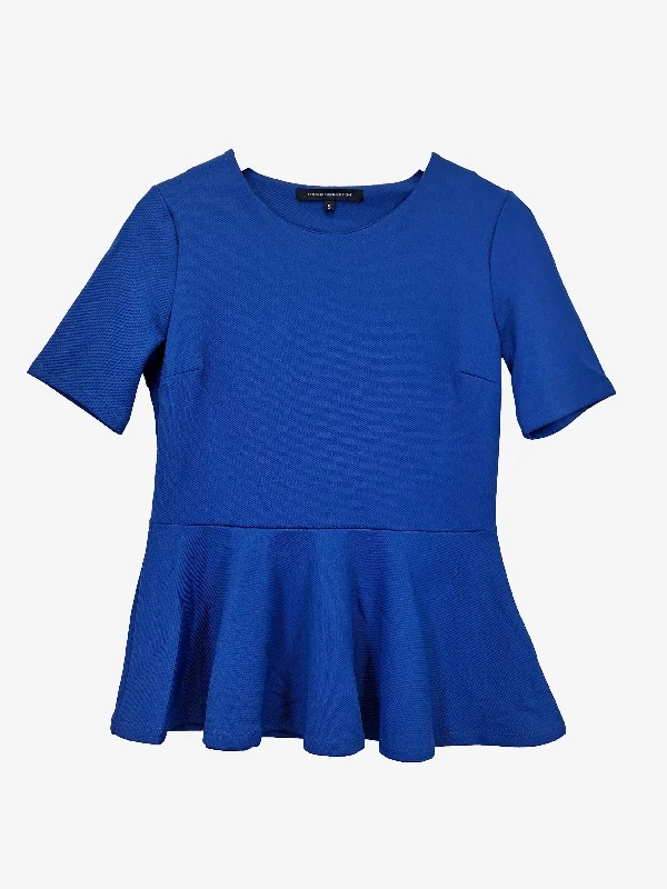 French Connection Cobalt Mermaid Top Size S