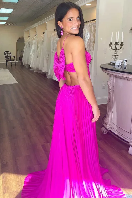 fuchsia-straps-pleated-a-line-prom-dress