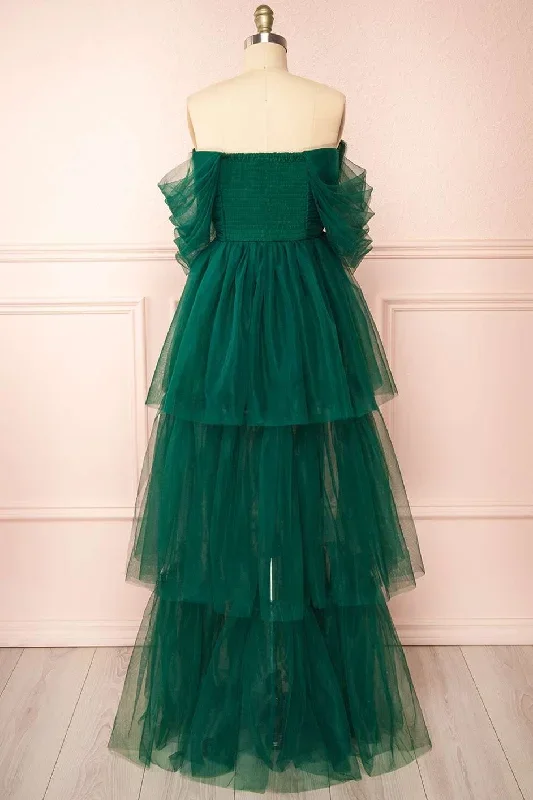 green-tulle-off-the-shoulder-a-line-tiered-prom-dress