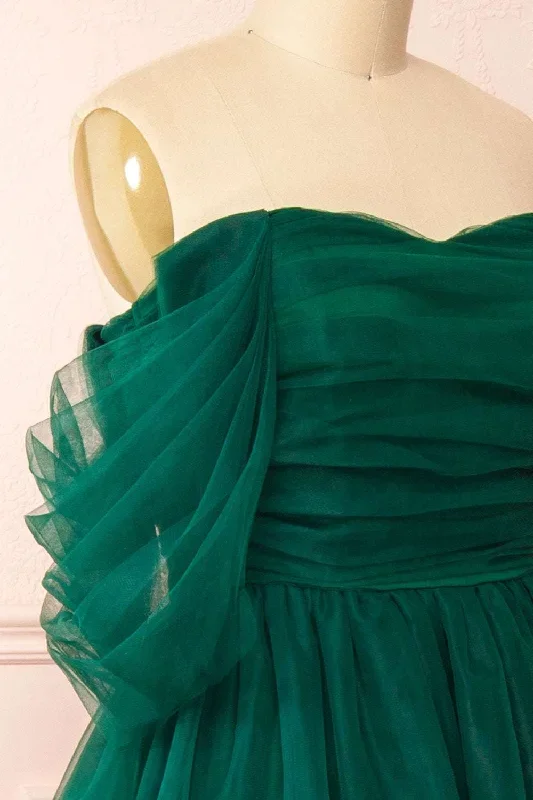 green-tulle-off-the-shoulder-a-line-tiered-prom-dress