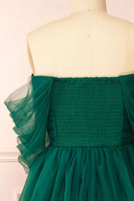 green-tulle-off-the-shoulder-a-line-tiered-prom-dress