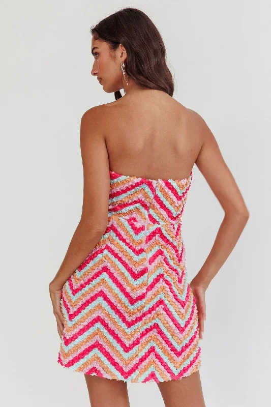 in-paris-embellished-chevron-mini-dress-fuchsia