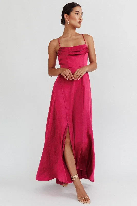 inner-light-gathered-bust-split-maxi-dress-wine