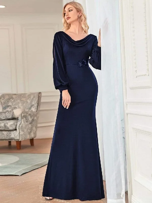 lantern-sleeve-cowl-neck-velvet-mother-of-the-bride-dress-em70131