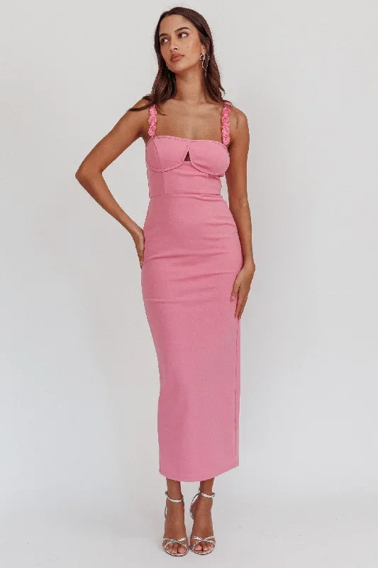 marteen-rosette-strap-midi-dress-pink