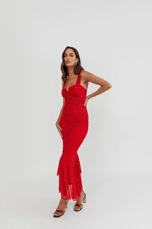 nadia-ruched-fishtail-maxi-dress-red