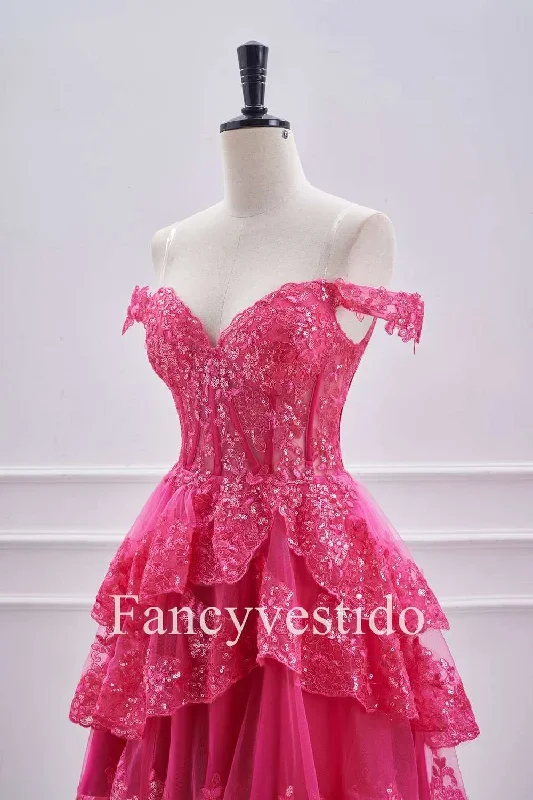 off-the-shoulder-fuchsia-corset-tiered-a-line-short-homecoming-dress