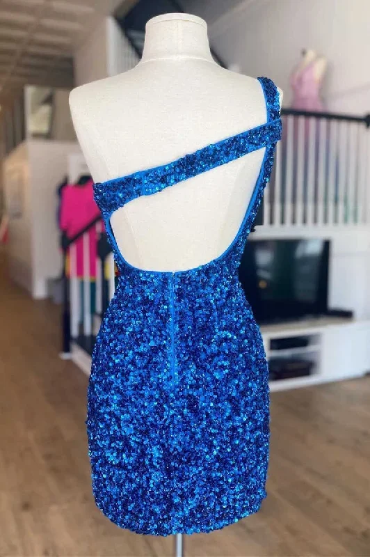 one-shoulder-blue-sequin-keyhole-mini-homecoming-dress