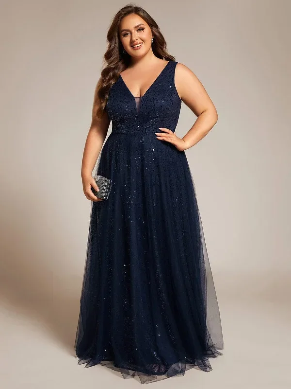 plus-size-sequin-v-neck-sleeveless-empire-waist-tulle-formal-evening-dress-ee02163