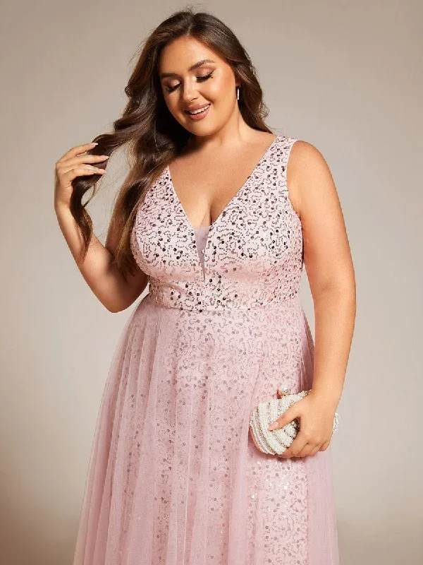 plus-size-sequin-v-neck-sleeveless-empire-waist-tulle-formal-evening-dress-ee02163