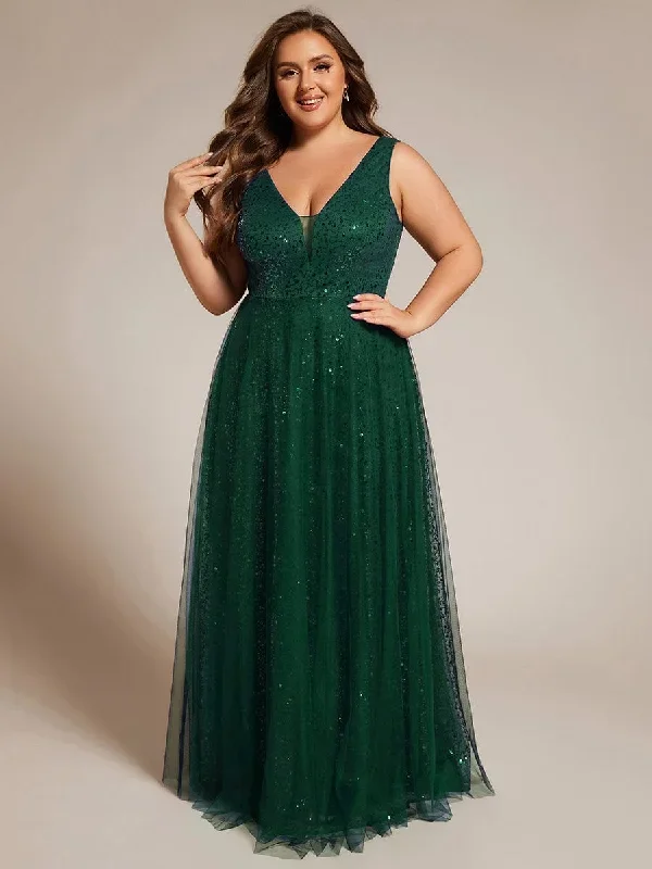 plus-size-sequin-v-neck-sleeveless-empire-waist-tulle-formal-evening-dress-ee02163