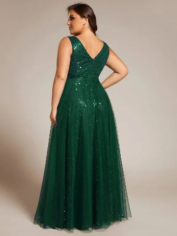 plus-size-sequin-v-neck-sleeveless-empire-waist-tulle-formal-evening-dress-ee02163