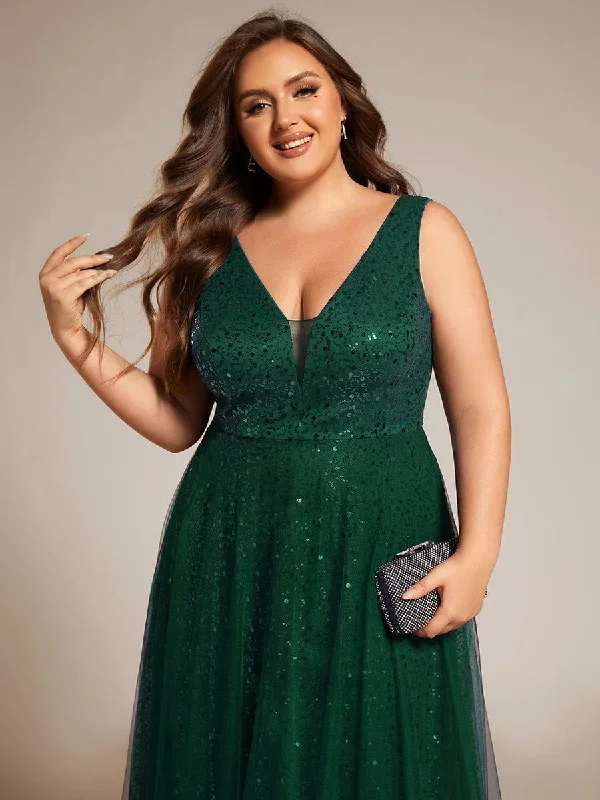 plus-size-sequin-v-neck-sleeveless-empire-waist-tulle-formal-evening-dress-ee02163