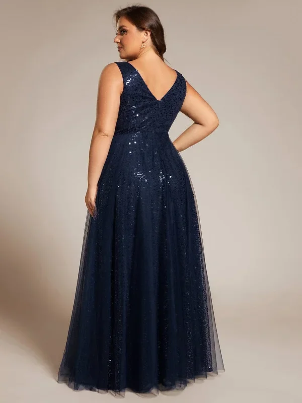 plus-size-sequin-v-neck-sleeveless-empire-waist-tulle-formal-evening-dress-ee02163