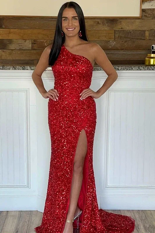 red-sequin-one-shoulder-long-formal-dress-with-attached-train