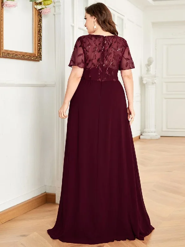 short-sleeve-empire-plus-size-formal-dresses-ez07706