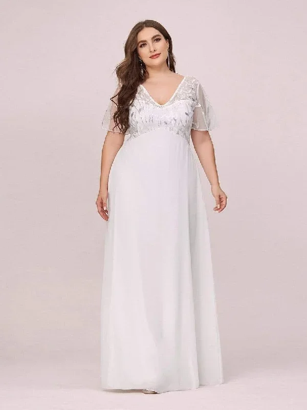 short-sleeve-empire-plus-size-formal-dresses-ez07706