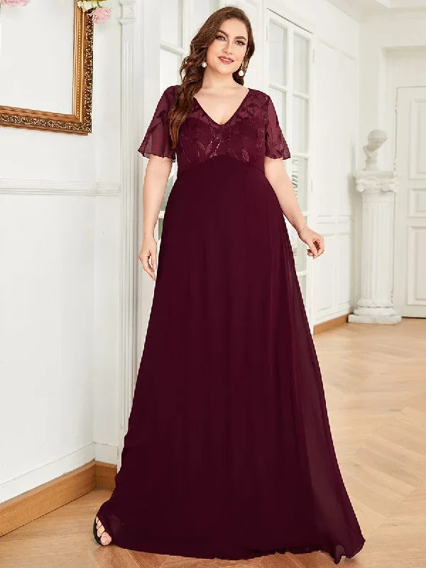 short-sleeve-empire-plus-size-formal-dresses-ez07706