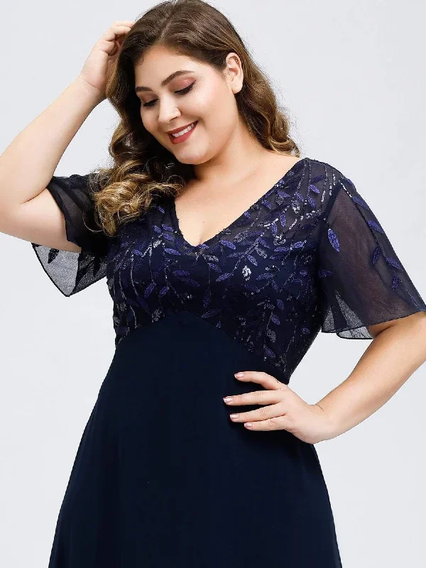 short-sleeve-empire-plus-size-formal-dresses-ez07706