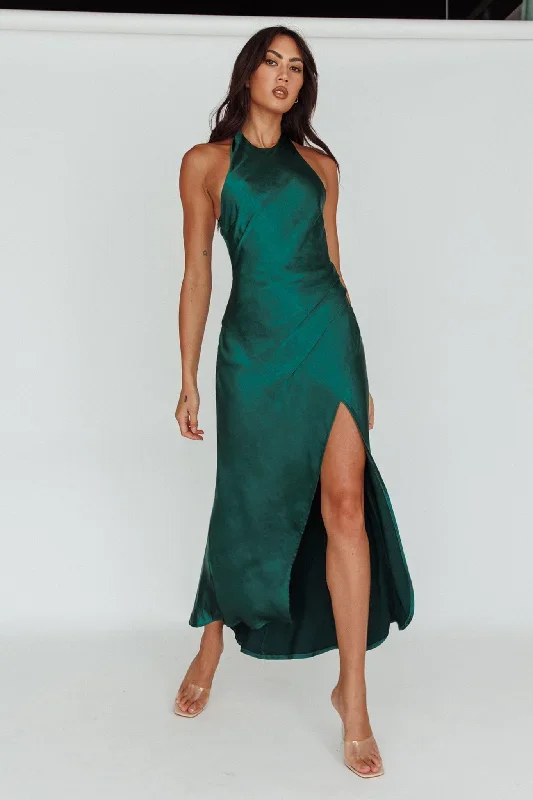 sonoma-halterneck-faux-wrap-twist-back-maxi-dress-forest-green