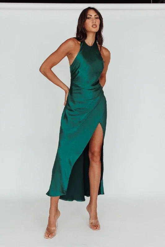 sonoma-halterneck-faux-wrap-twist-back-maxi-dress-forest-green