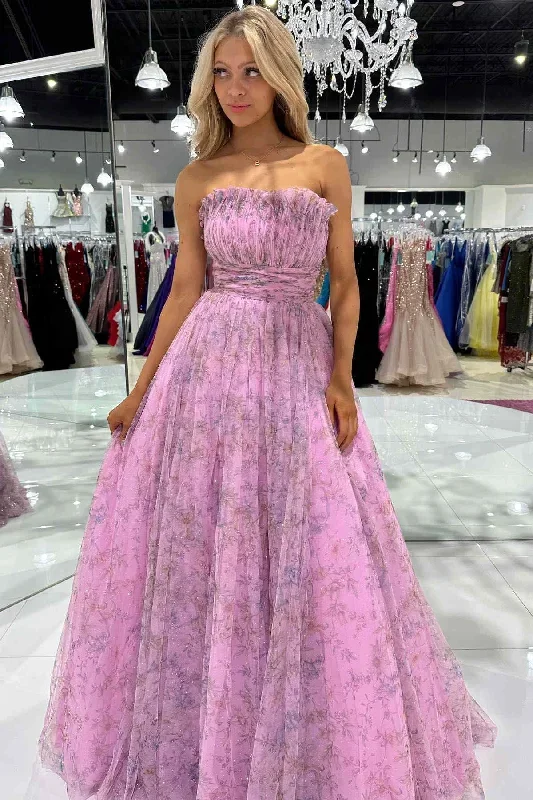 strapless-lilac-floral-print-a-line-long-prom-dress